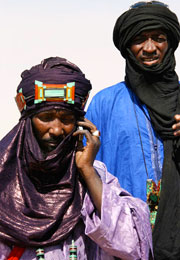 Mohamed Alher and companion in traditional dress (click to enlarge)